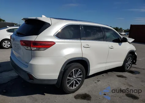 2018 Toyota Highlander Se from USA, damaged, VIN 5TDKZRFH6JS533386